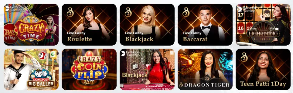 Jeux de casino en direct CASINOBIT