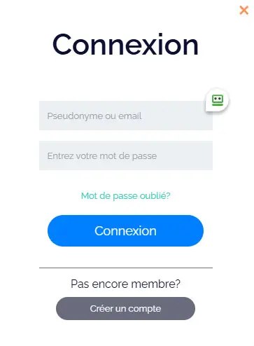 Connexion des membres du CasinoBit