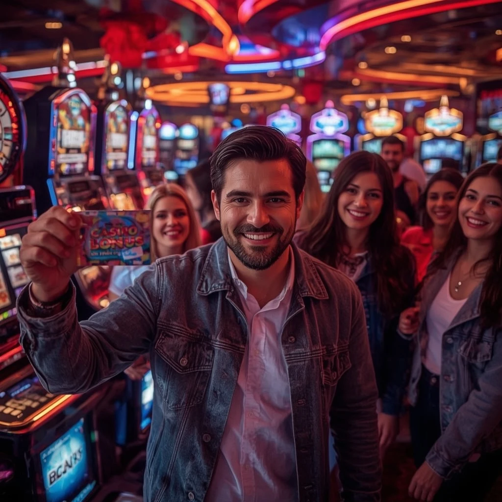 une personne tenant un bonus CasinoBit